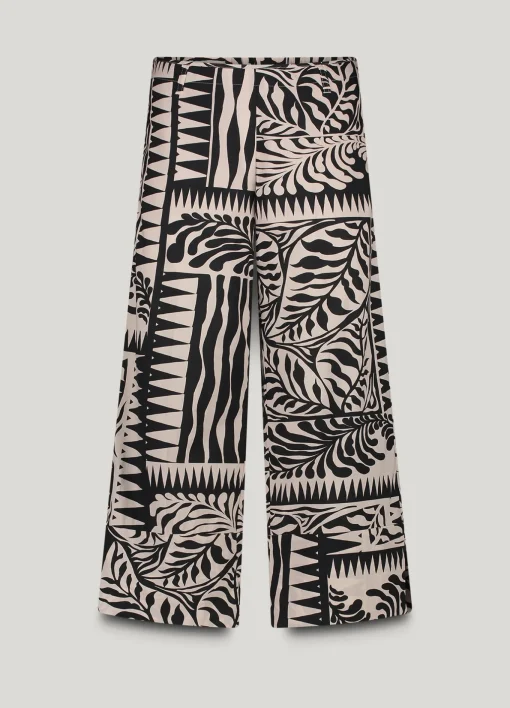 7/8th length two-tone trousers^Summum Sale