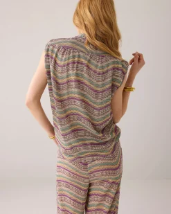 Top in Italian jaquard fabric^Summum Fashion