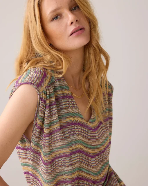 Top in Italian jaquard fabric^Summum Fashion