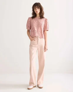 Top in lace fabric^Summum New