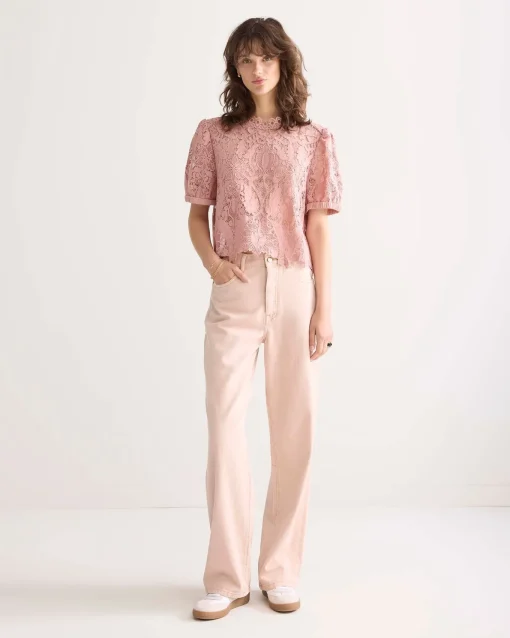 Top in lace fabric^Summum New