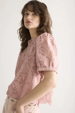 Top in lace fabric^Summum New