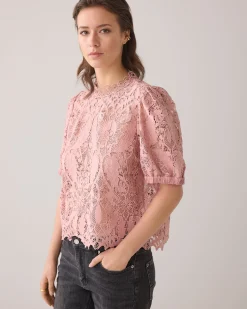 Top in lace fabric^Summum New
