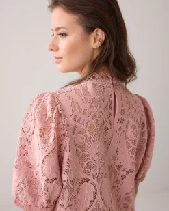 Top in lace fabric^Summum New