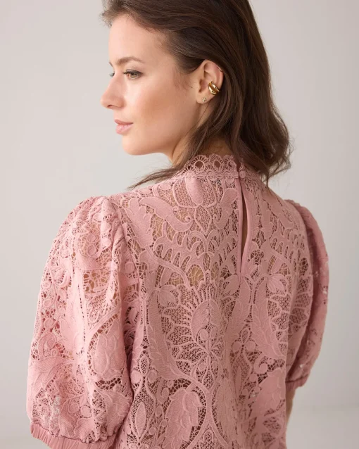 Top in lace fabric^Summum New