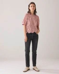 Top in lace fabric^Summum New