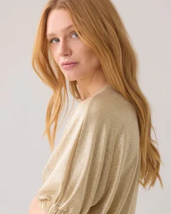 Top in metallic jersey^Summum Clearance