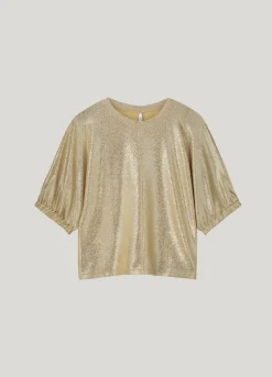 Top in metallic jersey^Summum Clearance
