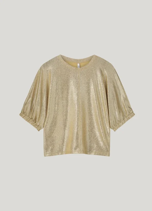 Top in metallic jersey^Summum Clearance