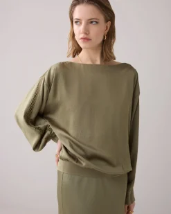 Top with batwing sleeves^Summum Hot