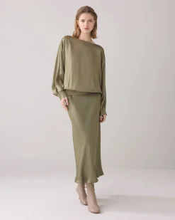 Top with batwing sleeves^Summum Hot