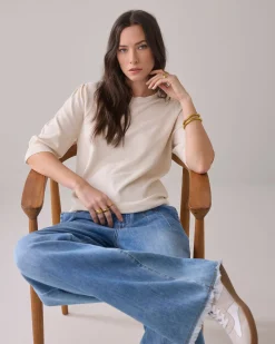 Top with puffed sleeves^Summum Online