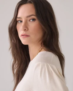 Top with puffed sleeves^Summum Online