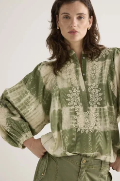 Top with tie dye print and lurex^Summum Discount