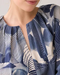Top with wave print^Summum Fashion