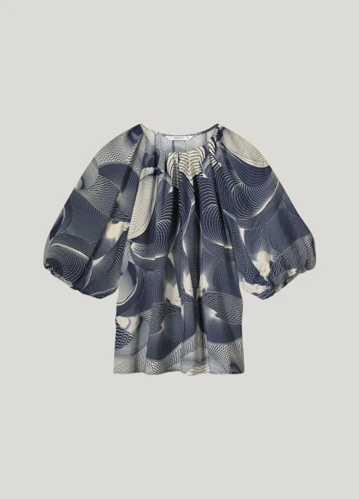 Top with wave print^Summum Fashion