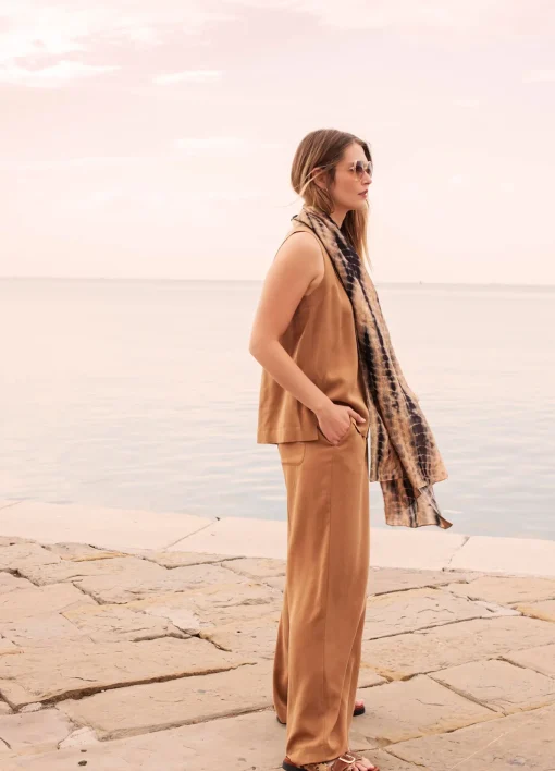 Trousers in tencel fabric^Summum Online
