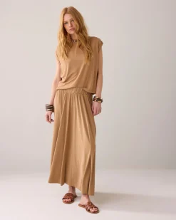 Wide ankle-length skirt^Summum Sale