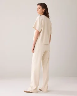 Wide scuba trousers^Summum Online