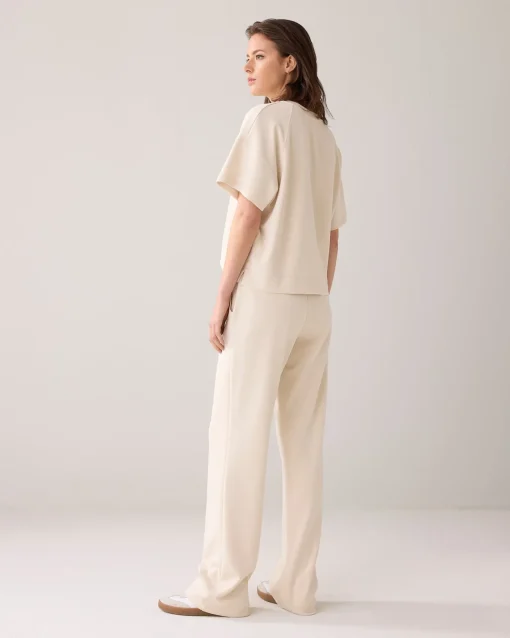 Wide scuba trousers^Summum Online